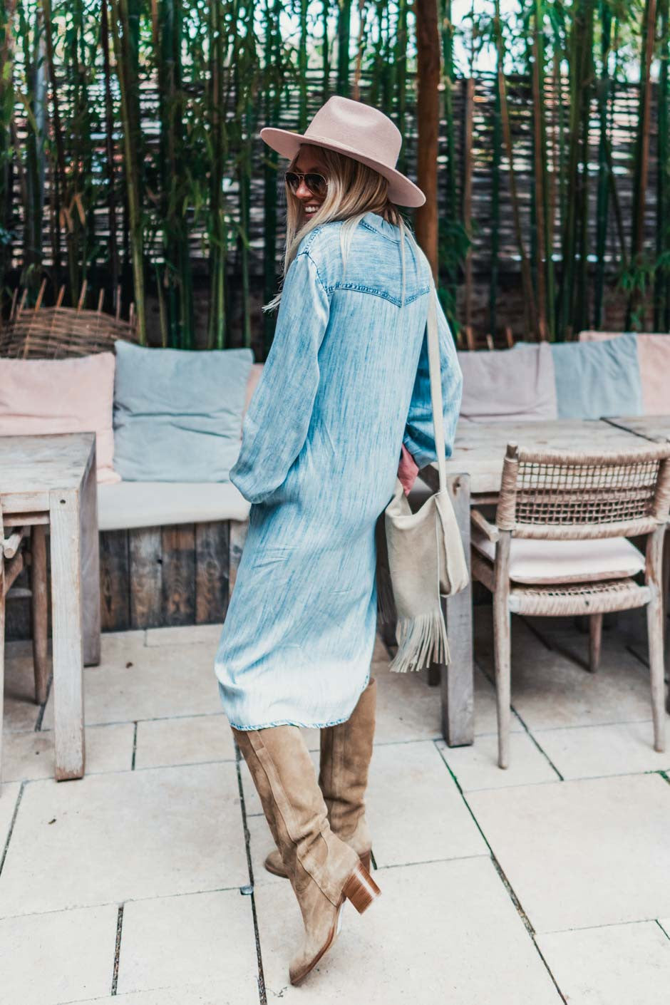 Robe Grungemama Marvina bleu