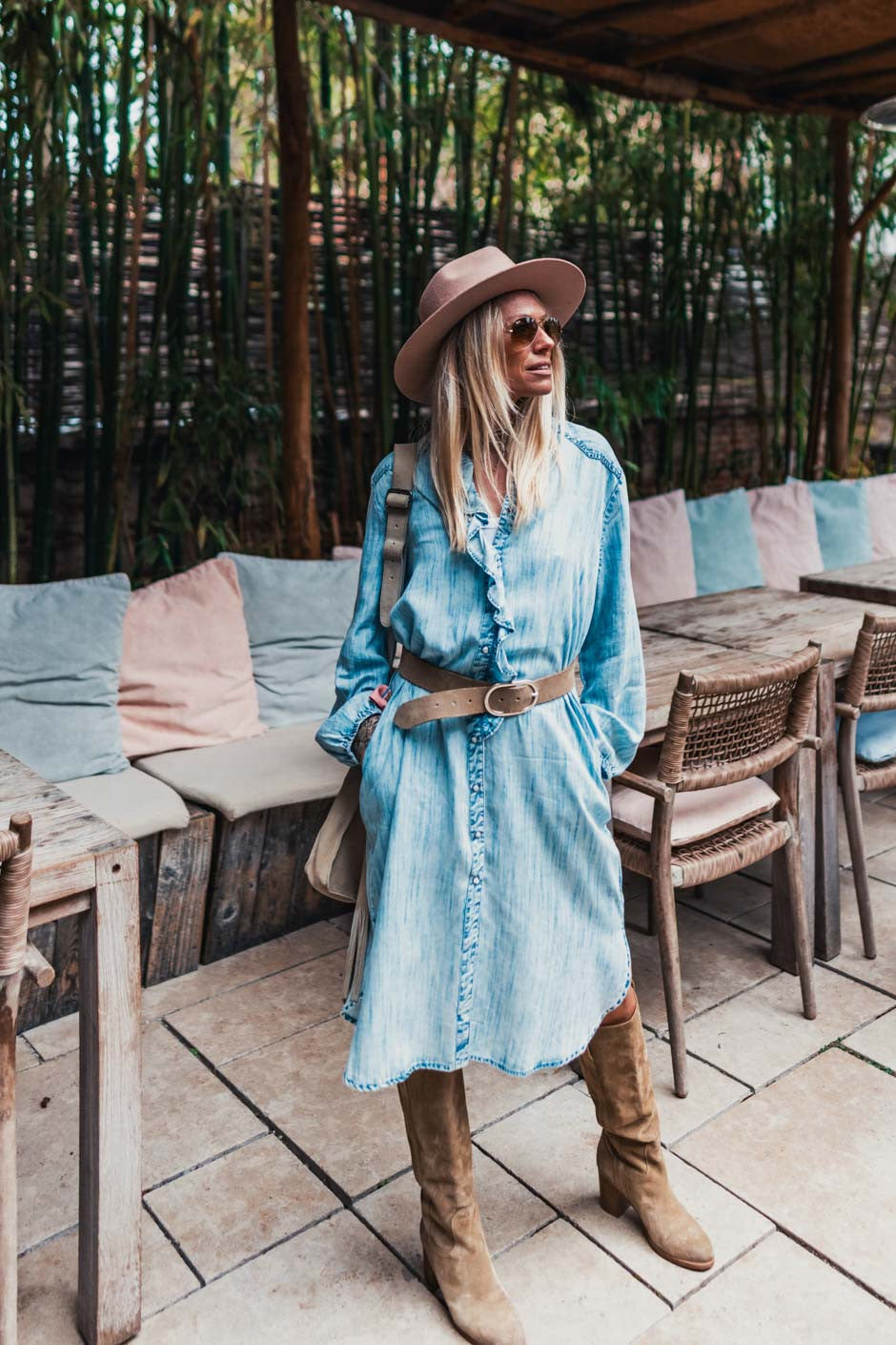 Robe Grungemama Marvina bleu