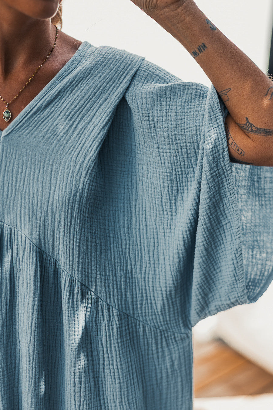 Robe Grungemama Olinda bleu