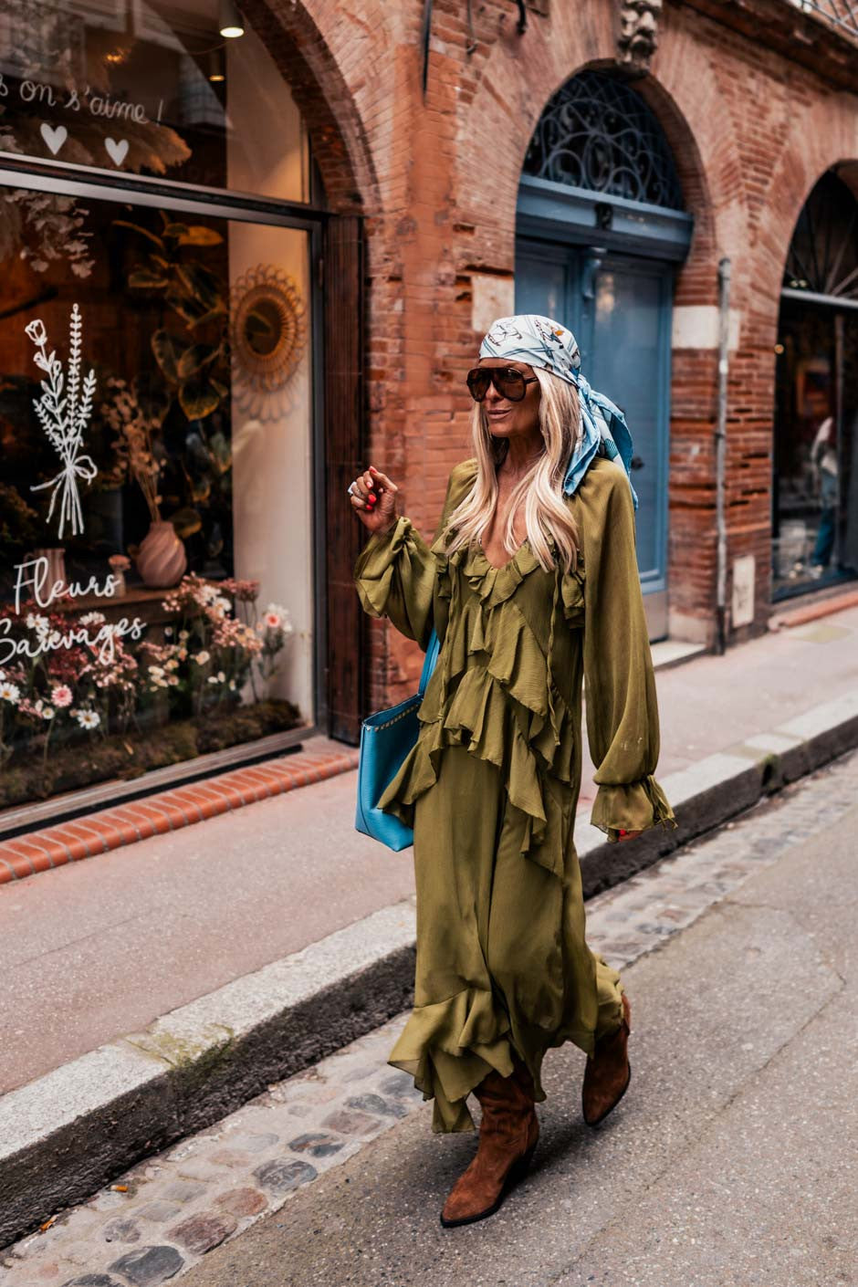 Grungemama Sienna khaki dress 1