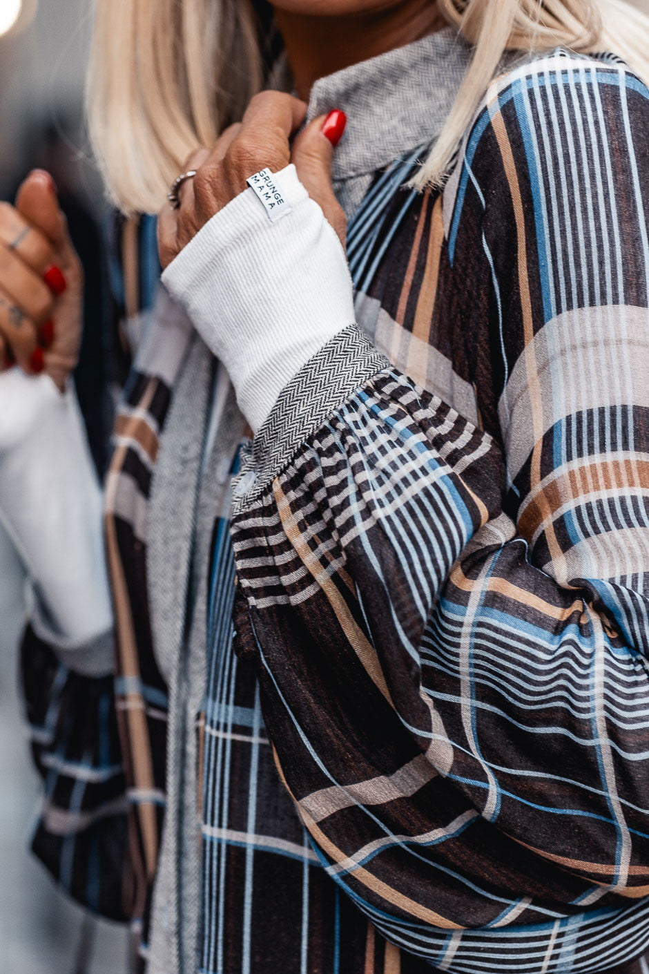 Robe Grungemama Tala carreaux brown