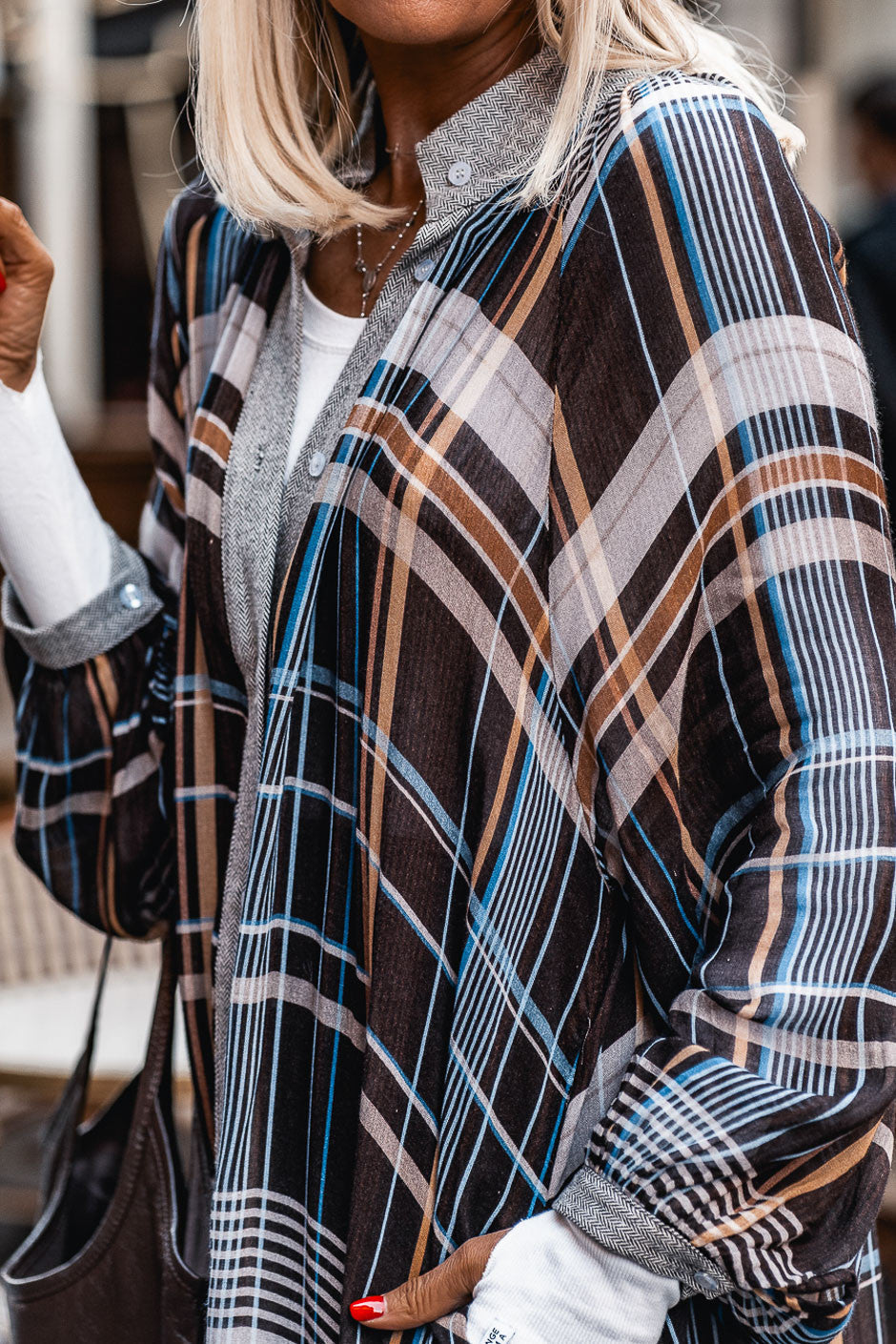 Robe Grungemama Tala carreaux brown