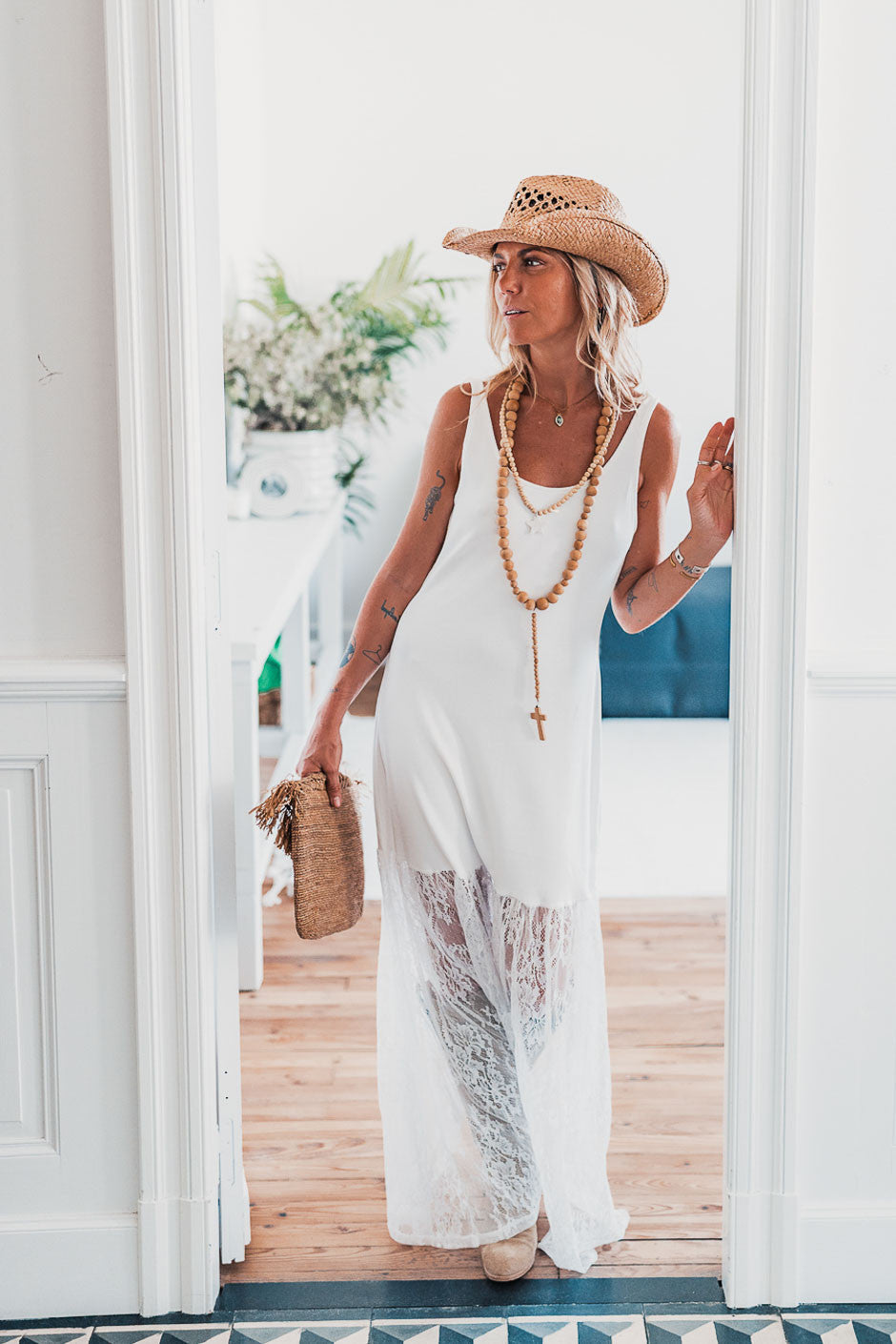 Robe Grungemama Tilacy blanc