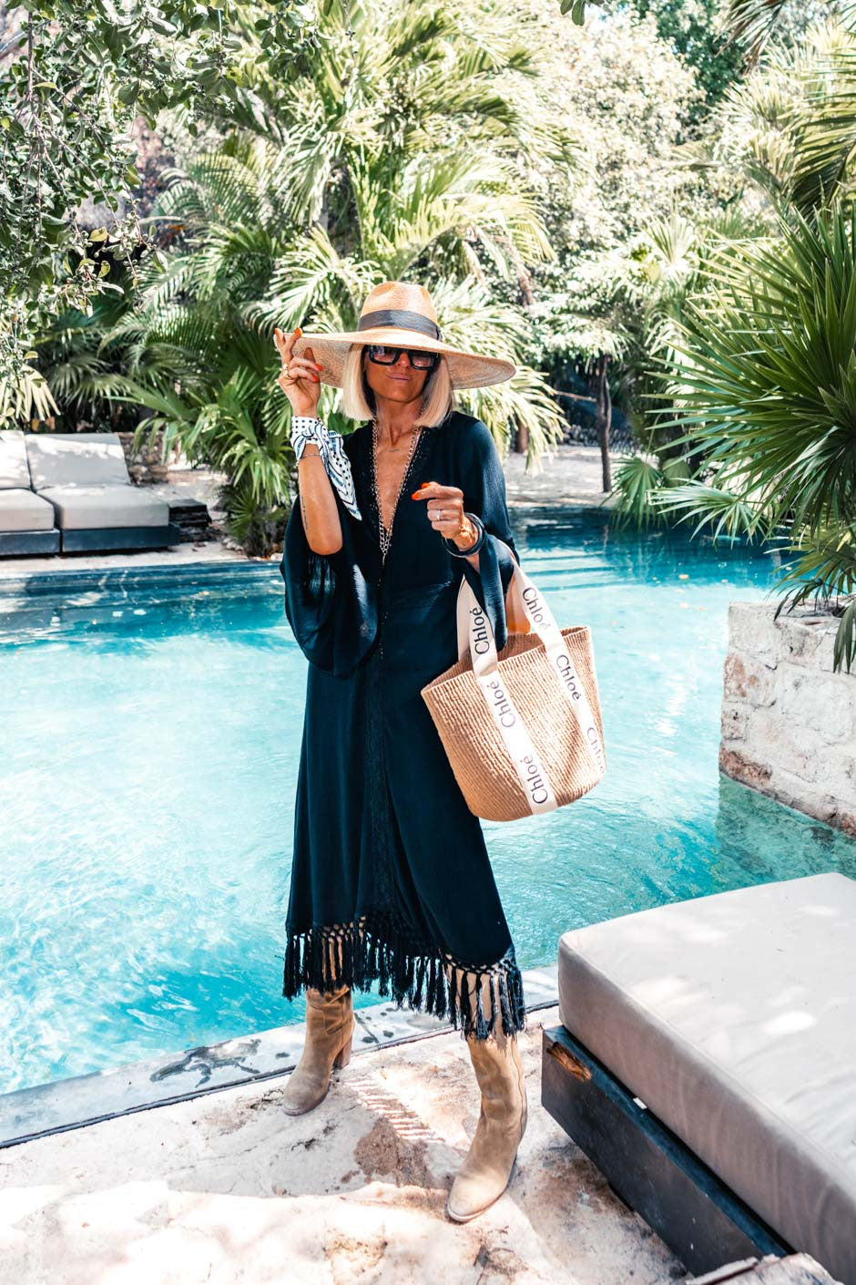 Robe longue Grungemama Marta noir