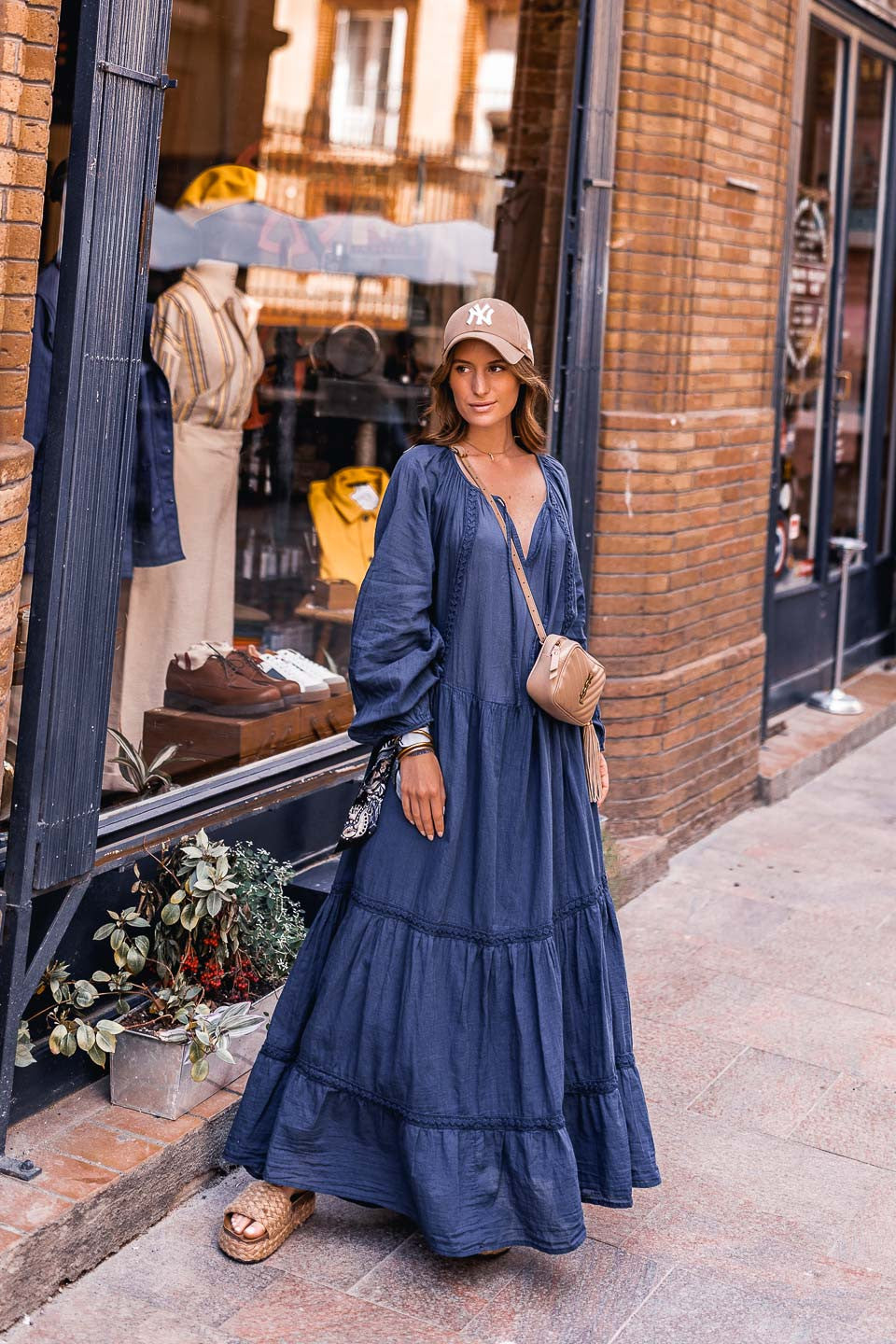 Robe longue Sady marine