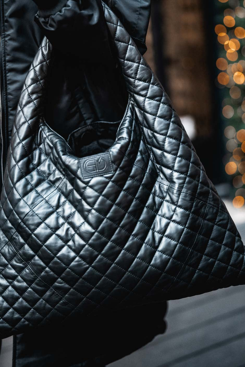 Sac cuir Grungemama Biggy noir