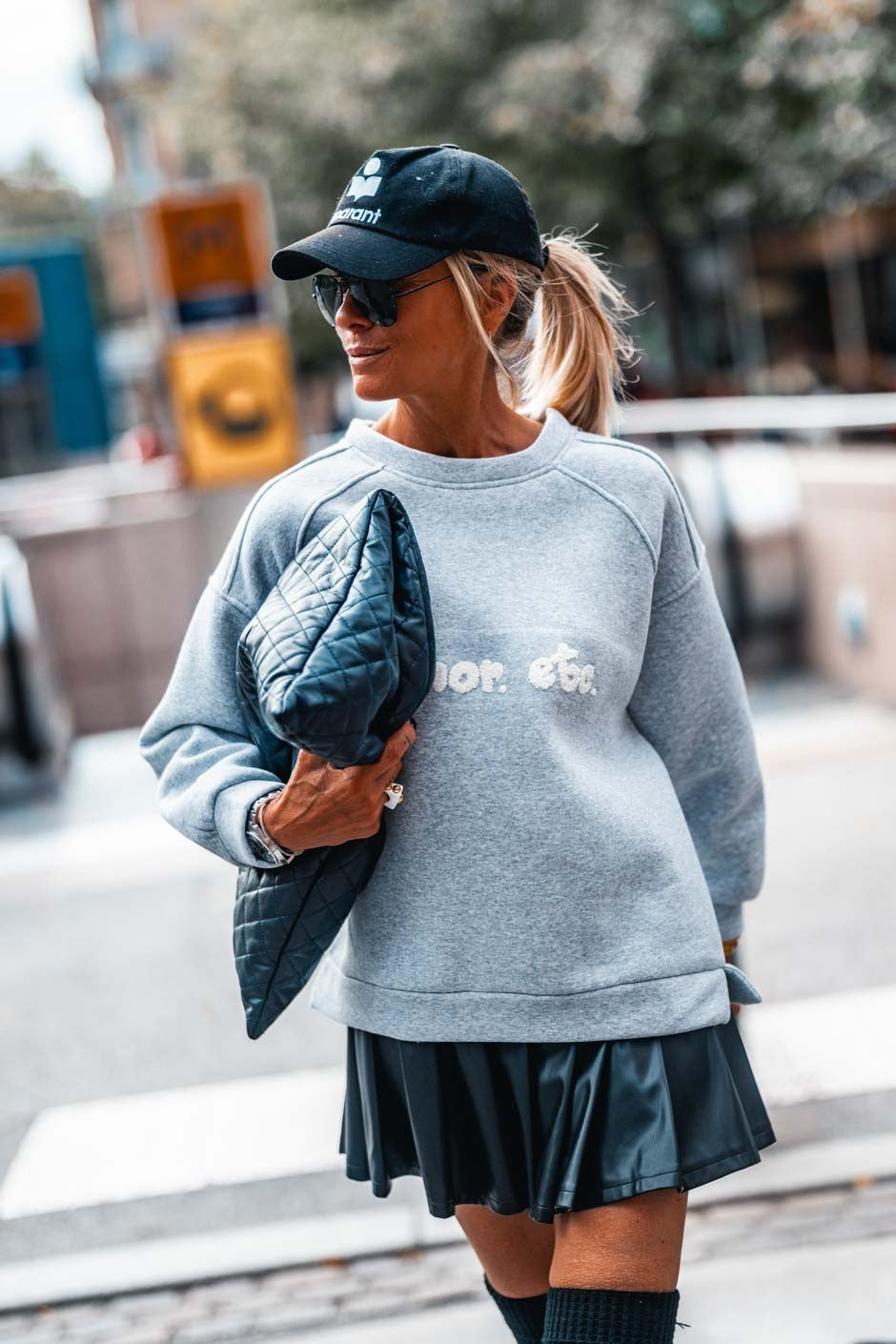 Sac cuir Grungemama Biggy noir