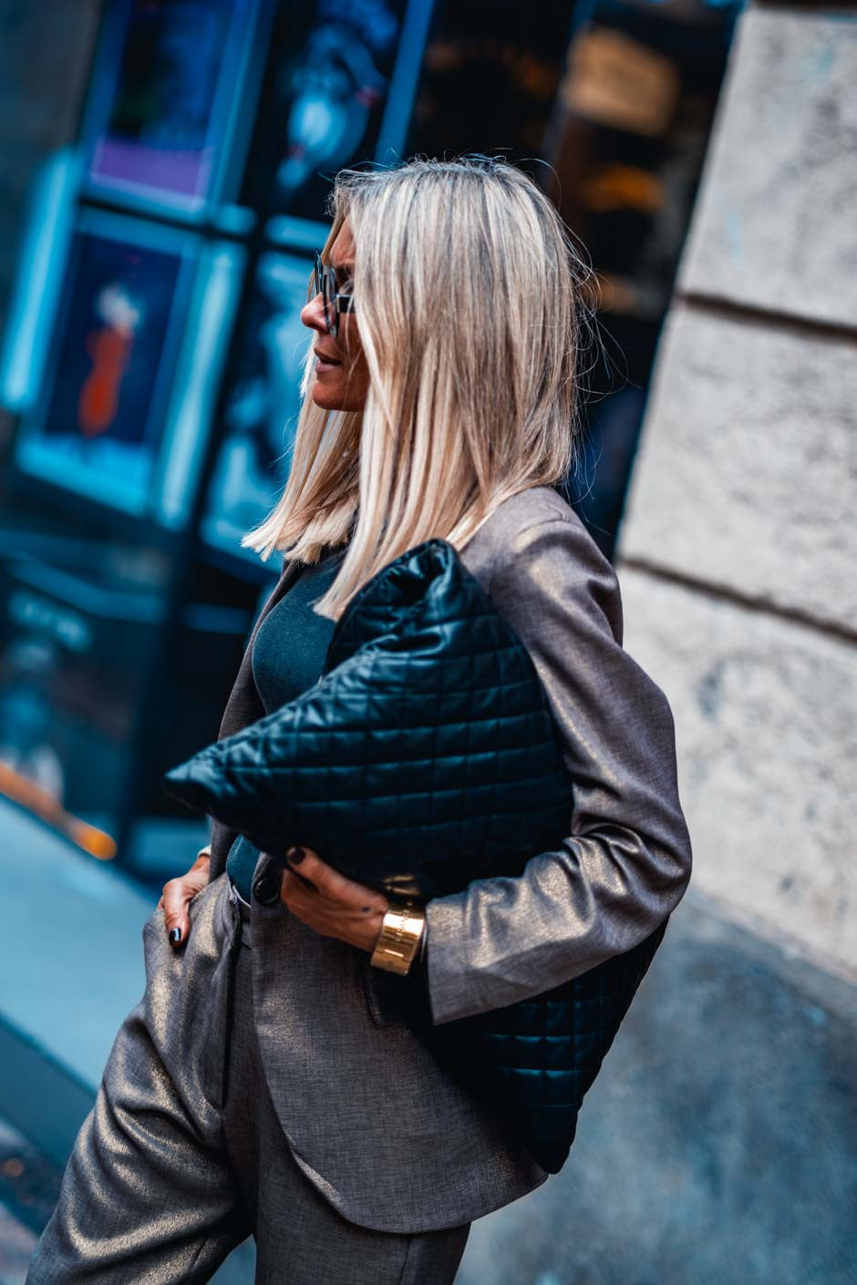 Sac cuir Grungemama Biggy noir