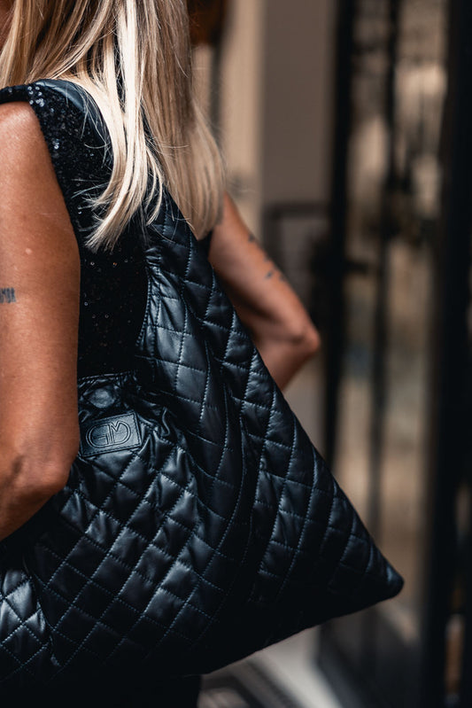 Sac cuir Grungemama Mid Biggy noir