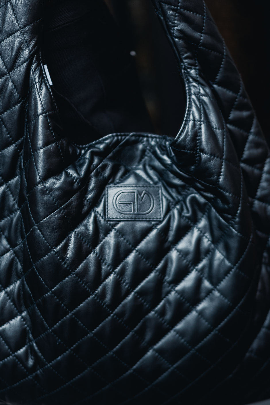 Sac cuir Grungemama Mid Biggy noir