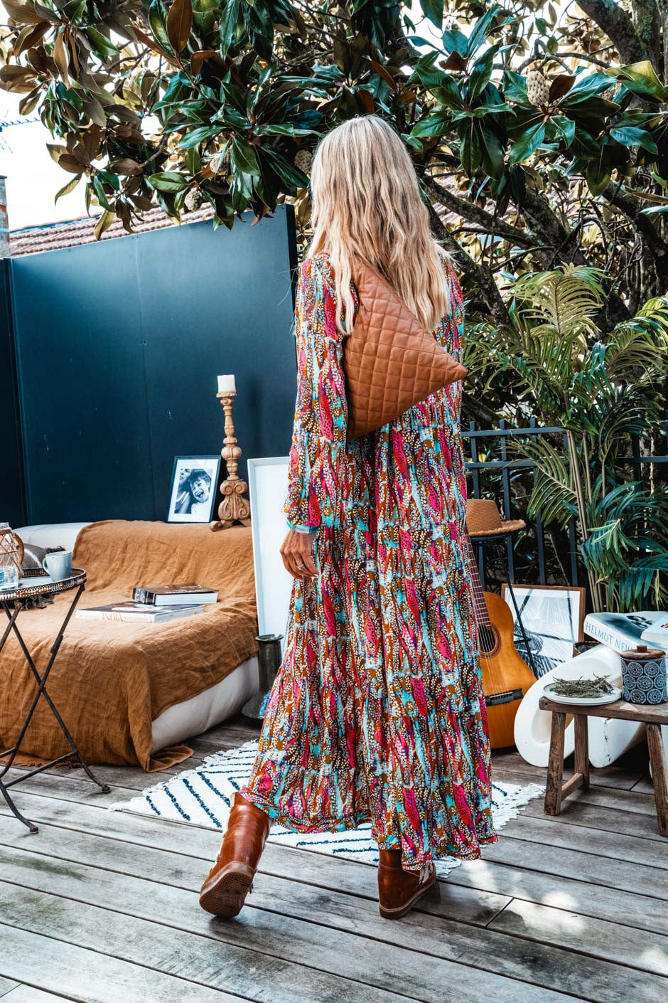 Sac cuir Grungemama Small Biggy camel