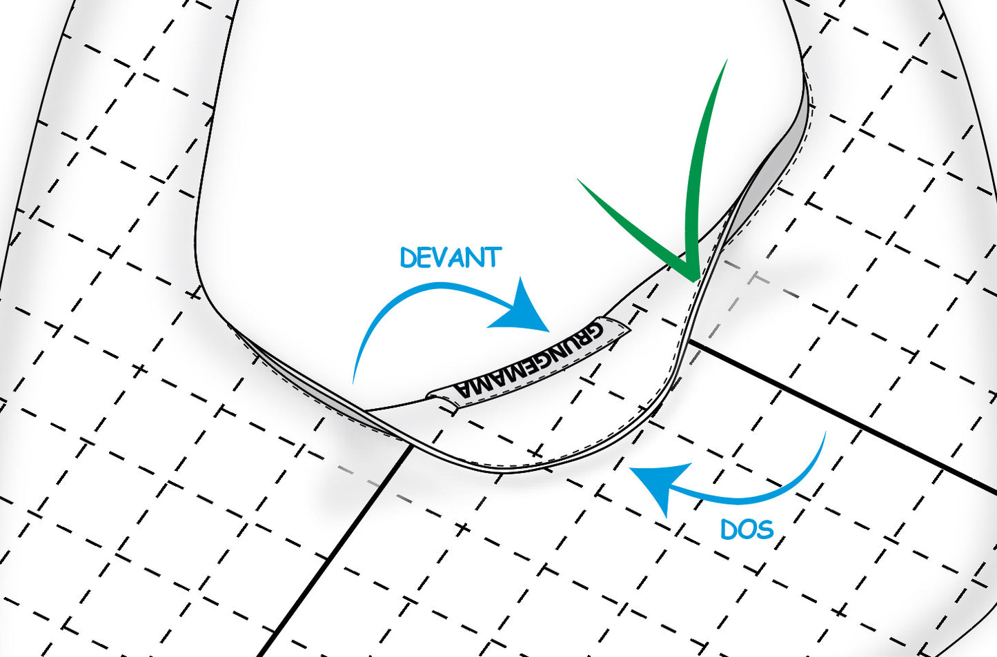 Sac cuir Grungemama Small Biggy camel