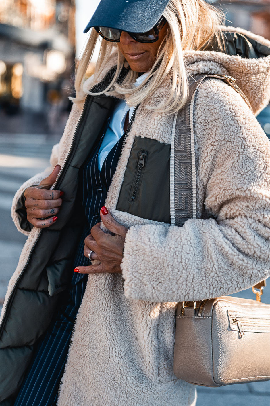 Sac Grungemama Paoly beige-100%CUIR