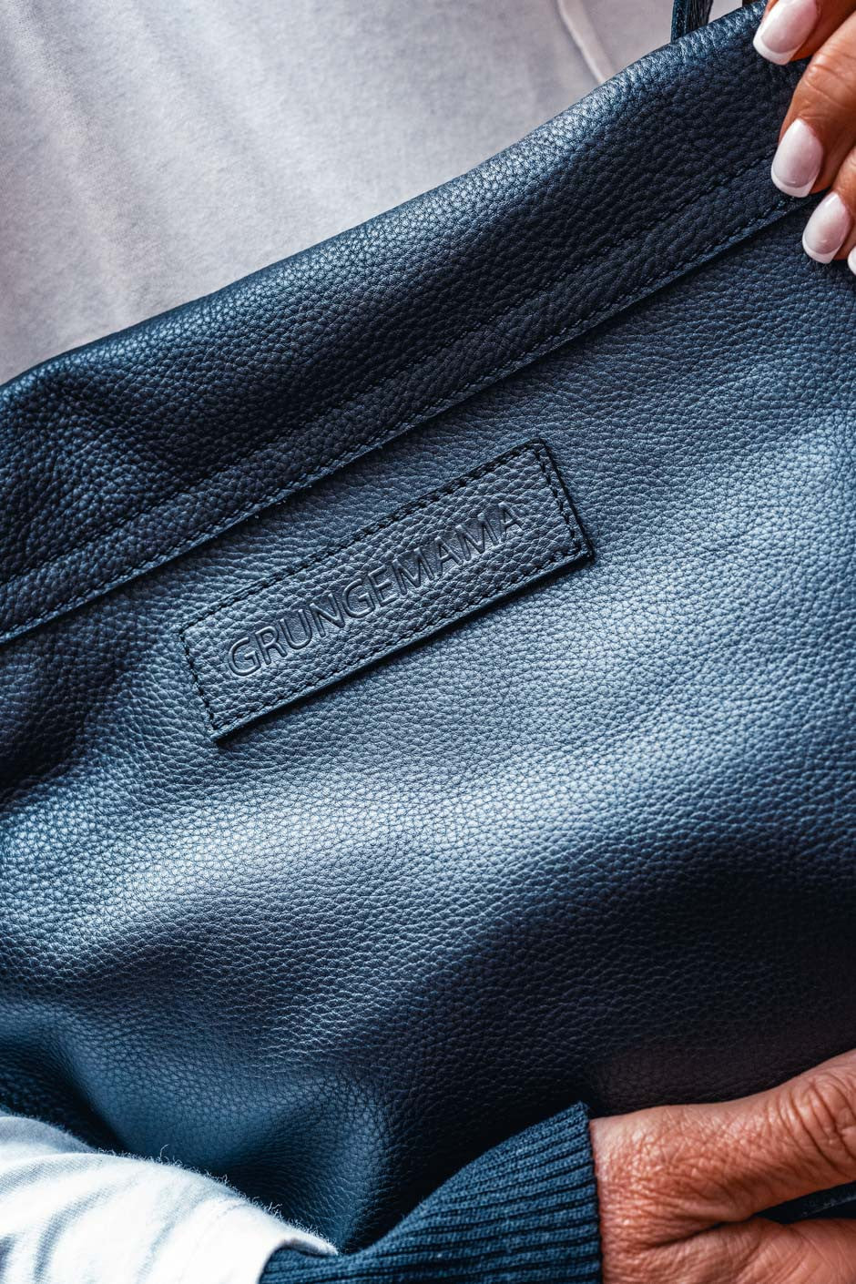 Sac Grungemama Victoria noir cuir