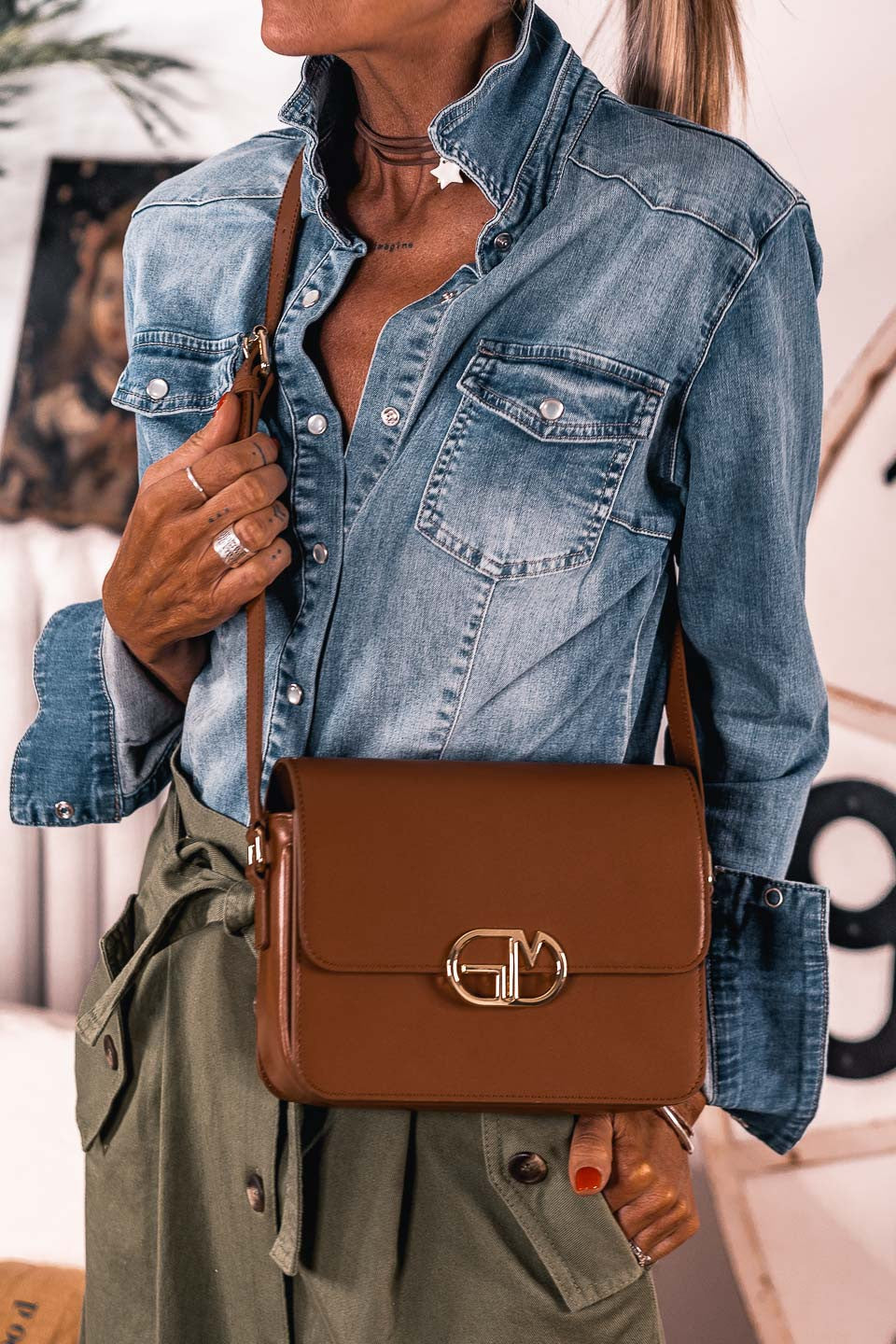 Sac Lisia grungemama cognac