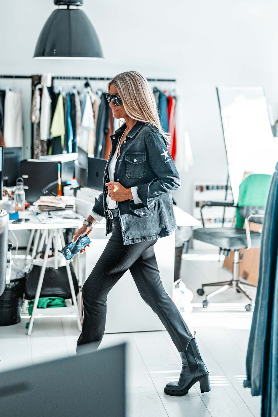 Saharienne Grungemama Grungeclub denim anthracite