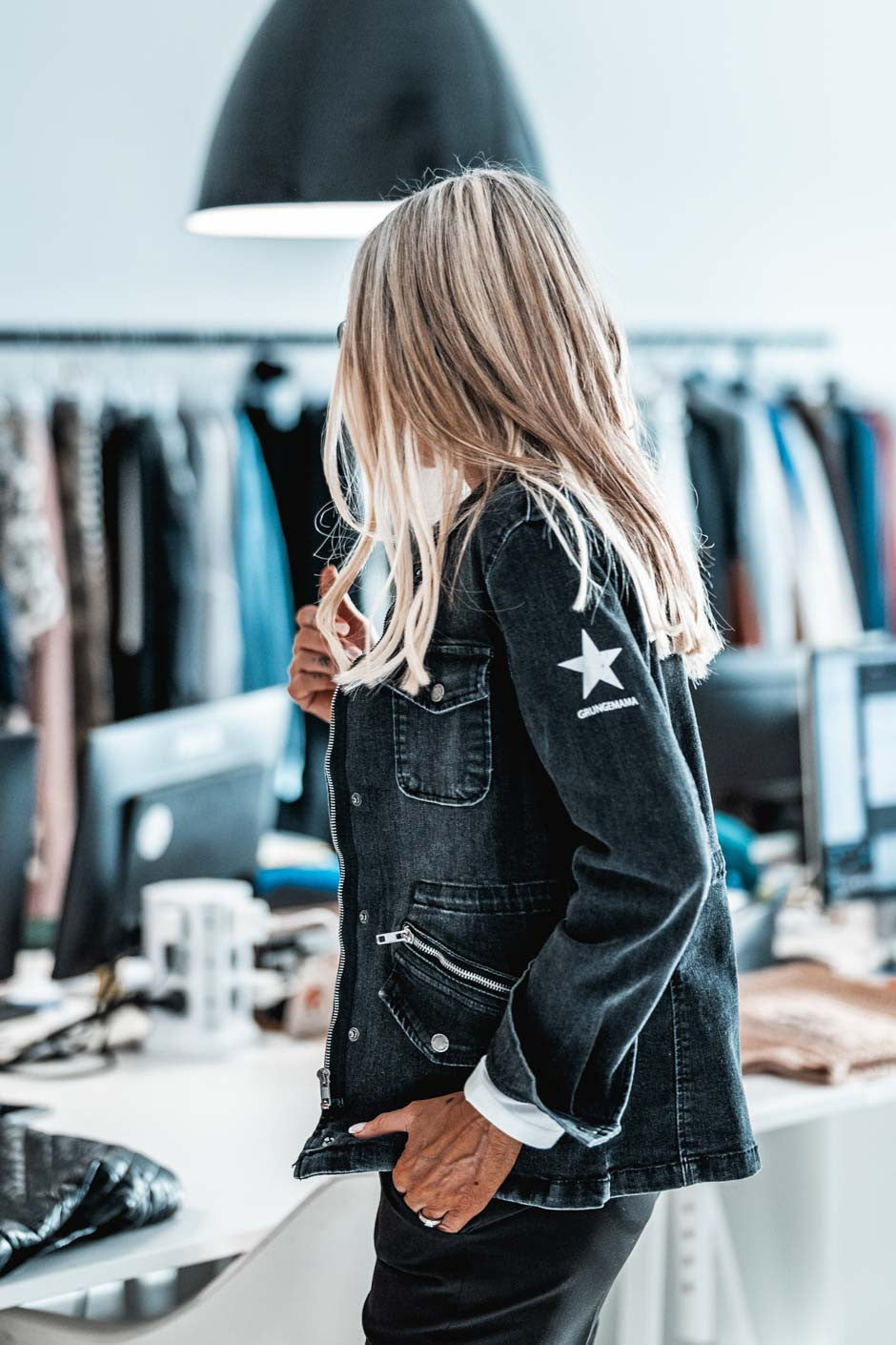 Saharienne Grungemama Grungeclub denim anthracite