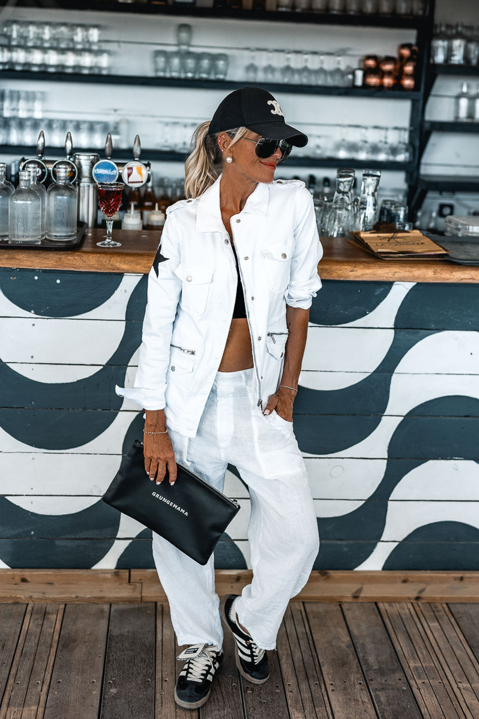 Saharienne Grungemema Grungeclub blanc