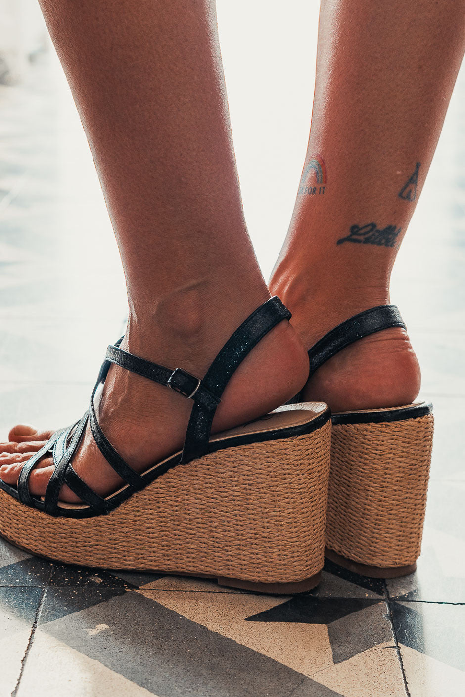 Sandales June noir
