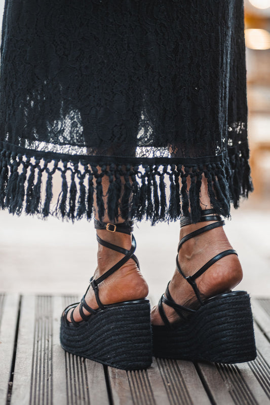 ELOAH BLACK SANDALS