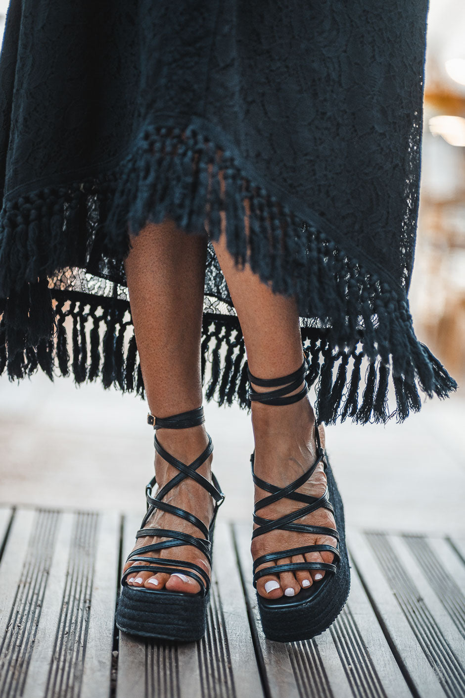 SANDALIAS NEGRAS ELOAH