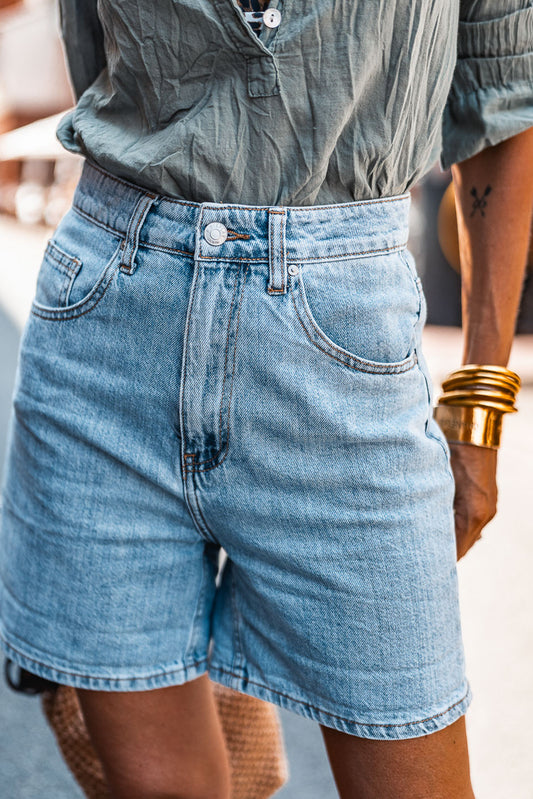 Short Dylan bleu