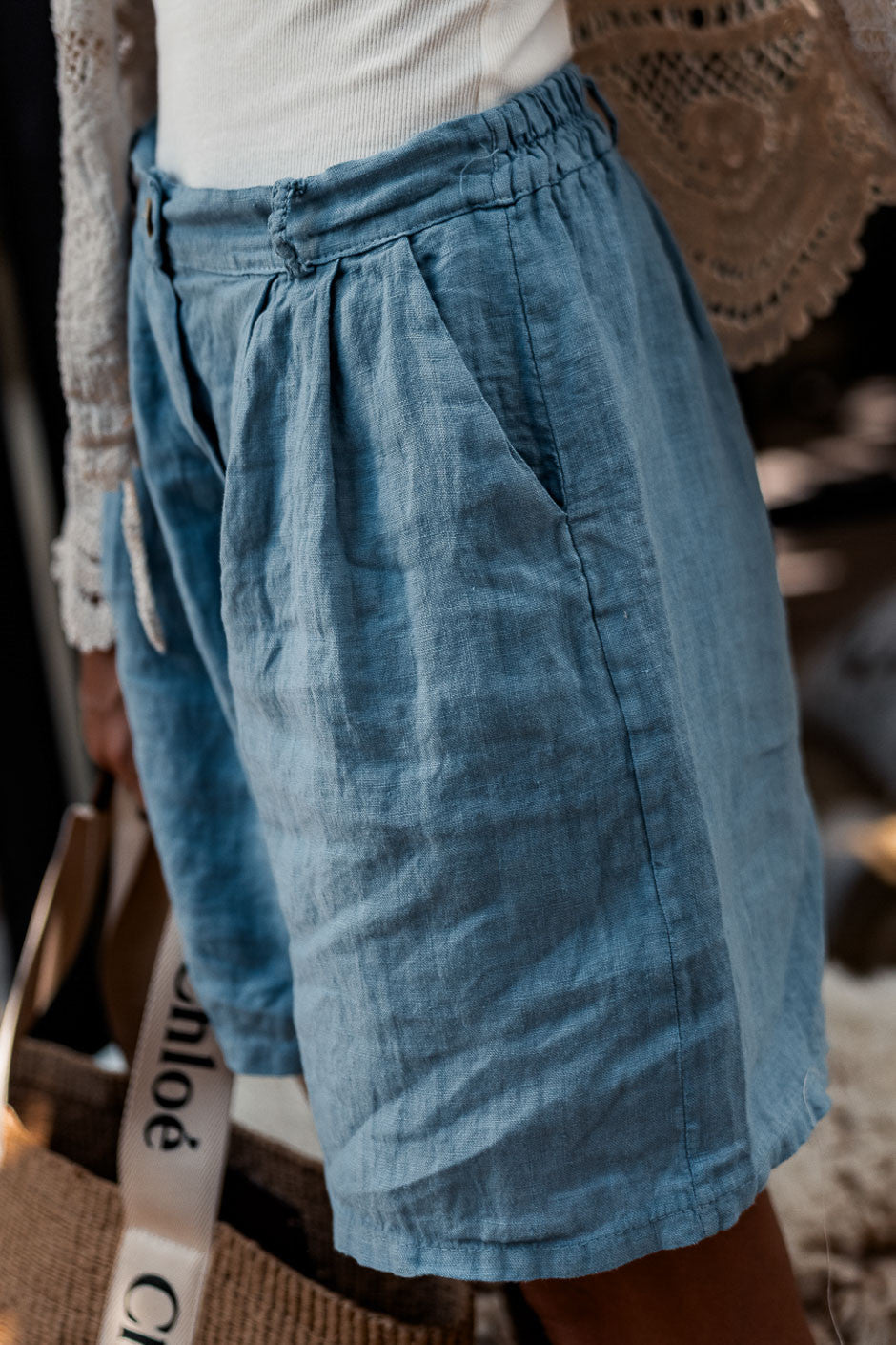 Short Grungemama Carson bleu