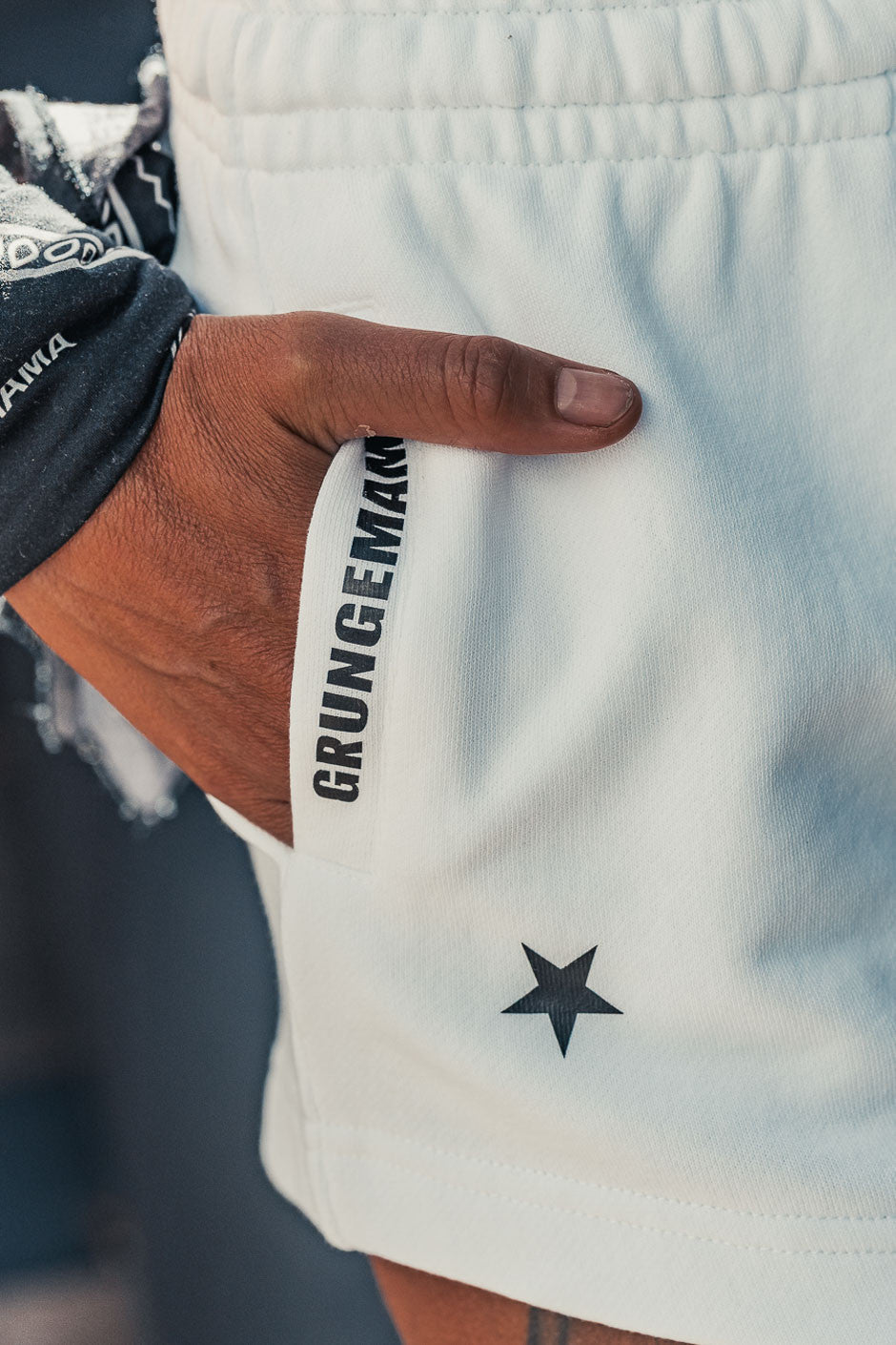 Short Grungemama Kima blanc noir