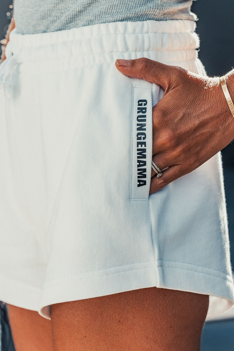 Short Grungemama Kima blanc noir