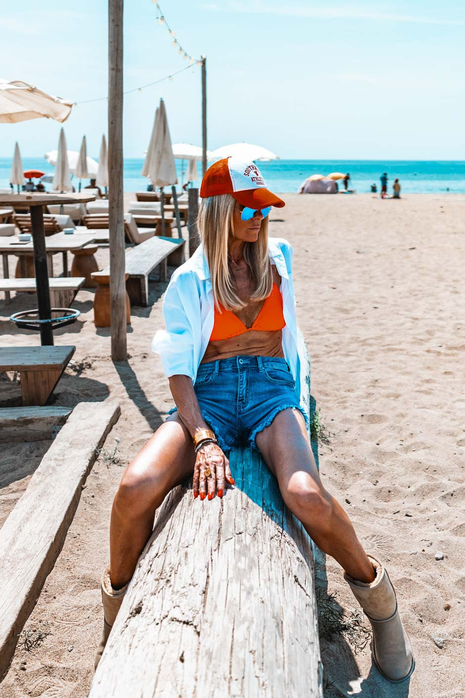 Short Grungemama Megan bleu