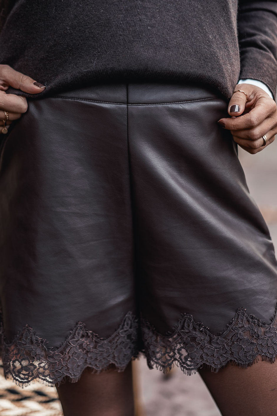 Short Grungemama Trudy brown