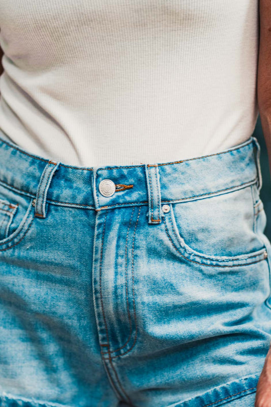 Short Johnson bleu