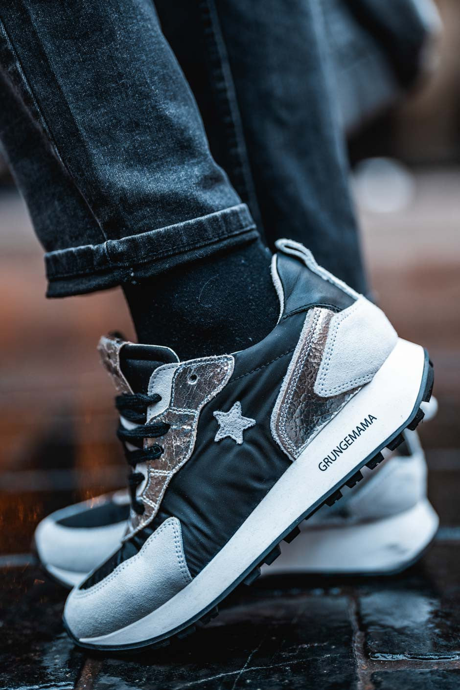 Sneakers Grungemama Even noir