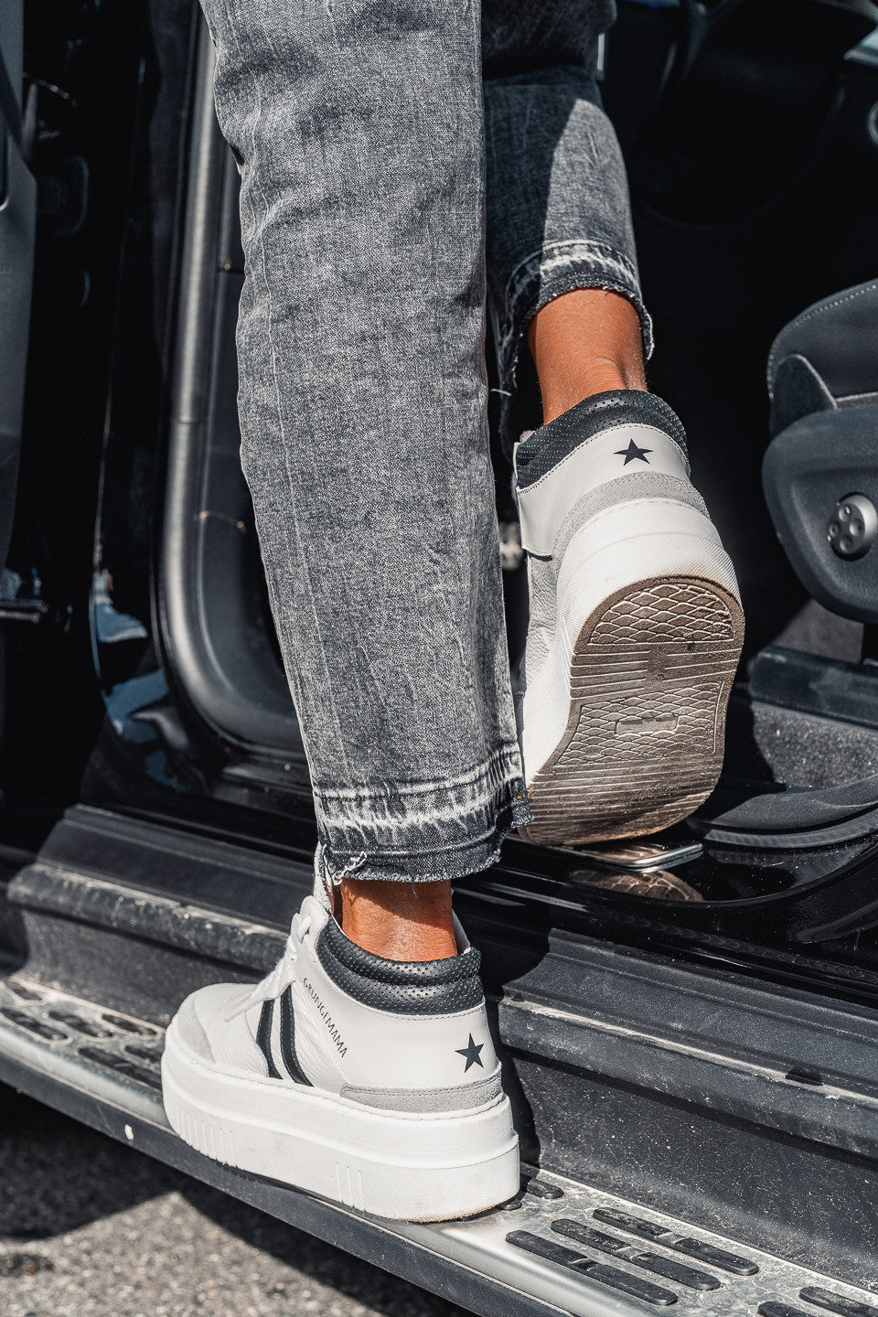 Sneakers Grungemama Natti blanc/noir