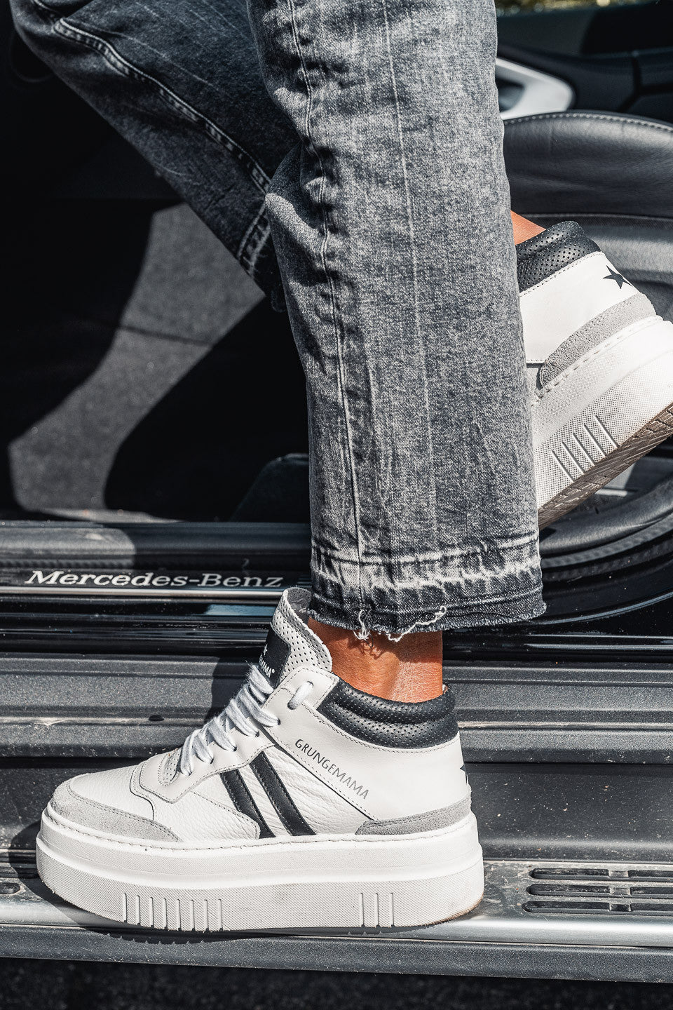 Sneakers Grungemama Natti blanc/noir