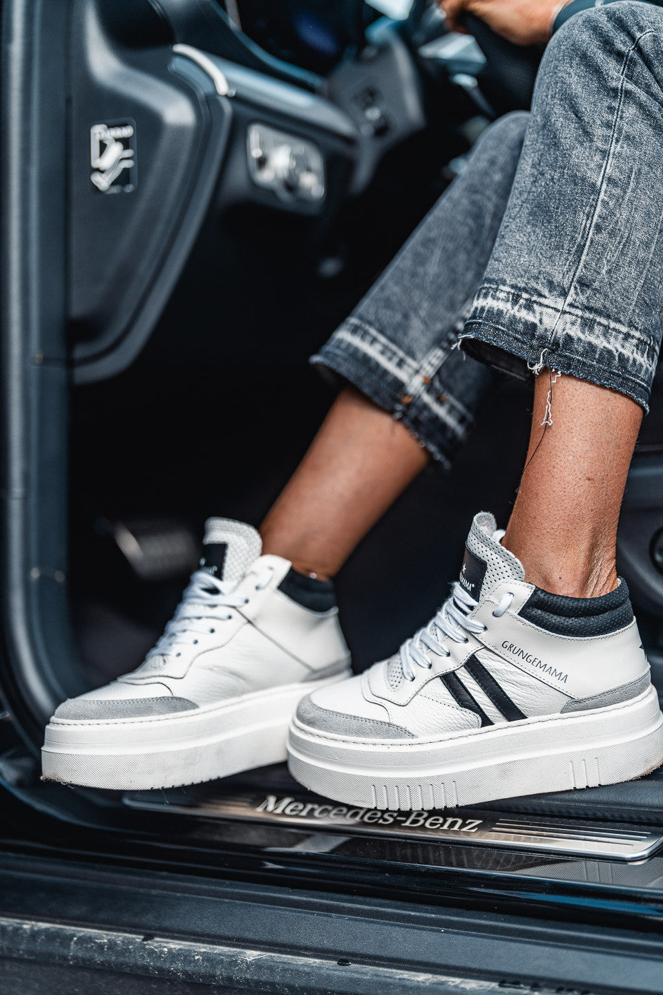 Sneakers Grungemama Natti blanc/noir