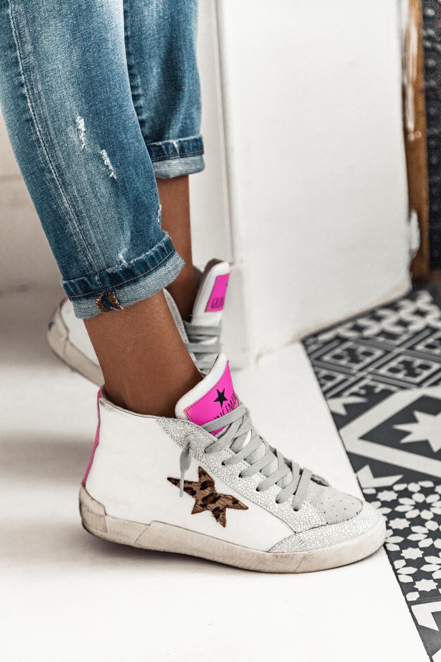 BASKET GM WHITE & LEO