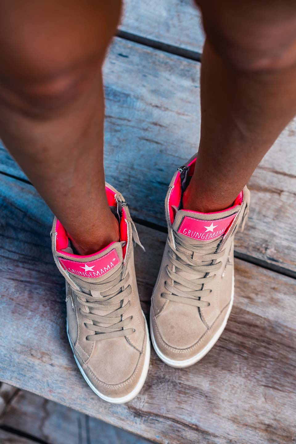 Sneakers Grungemama Wild beige/rose