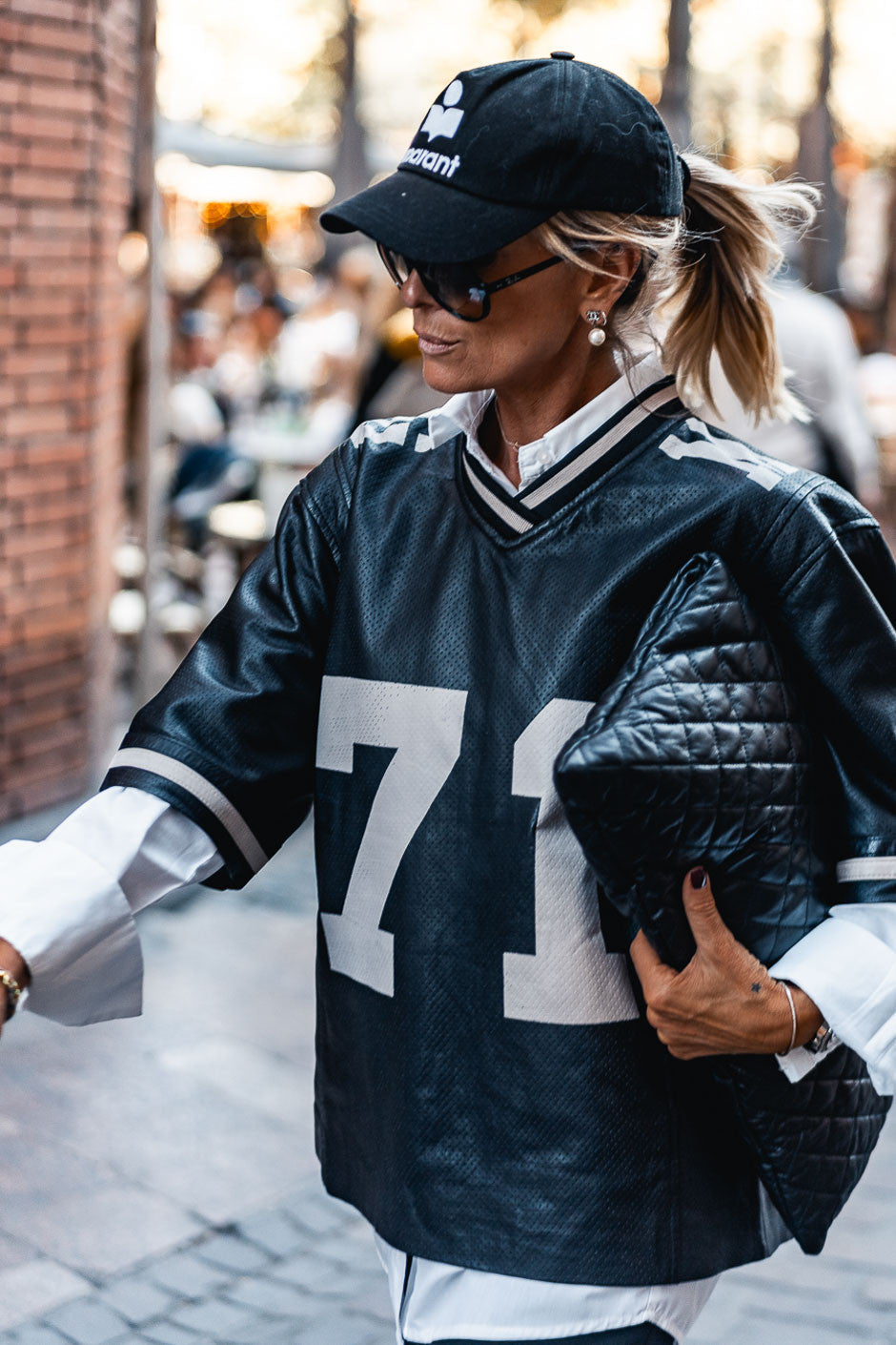 Sweat cuir Grungemama Bucky noir