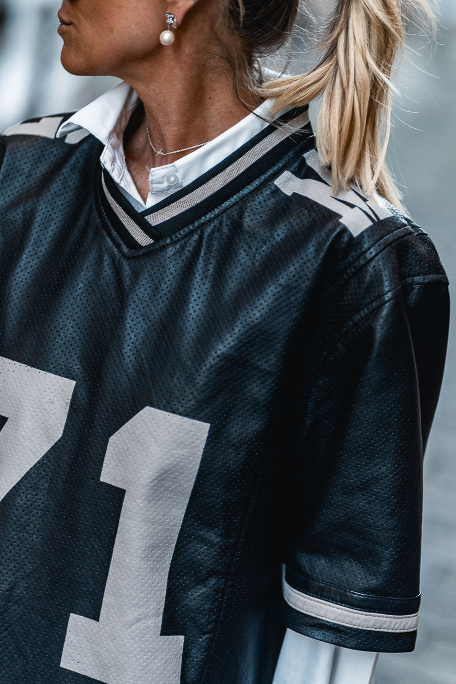 Sweat cuir Grungemama Bucky noir