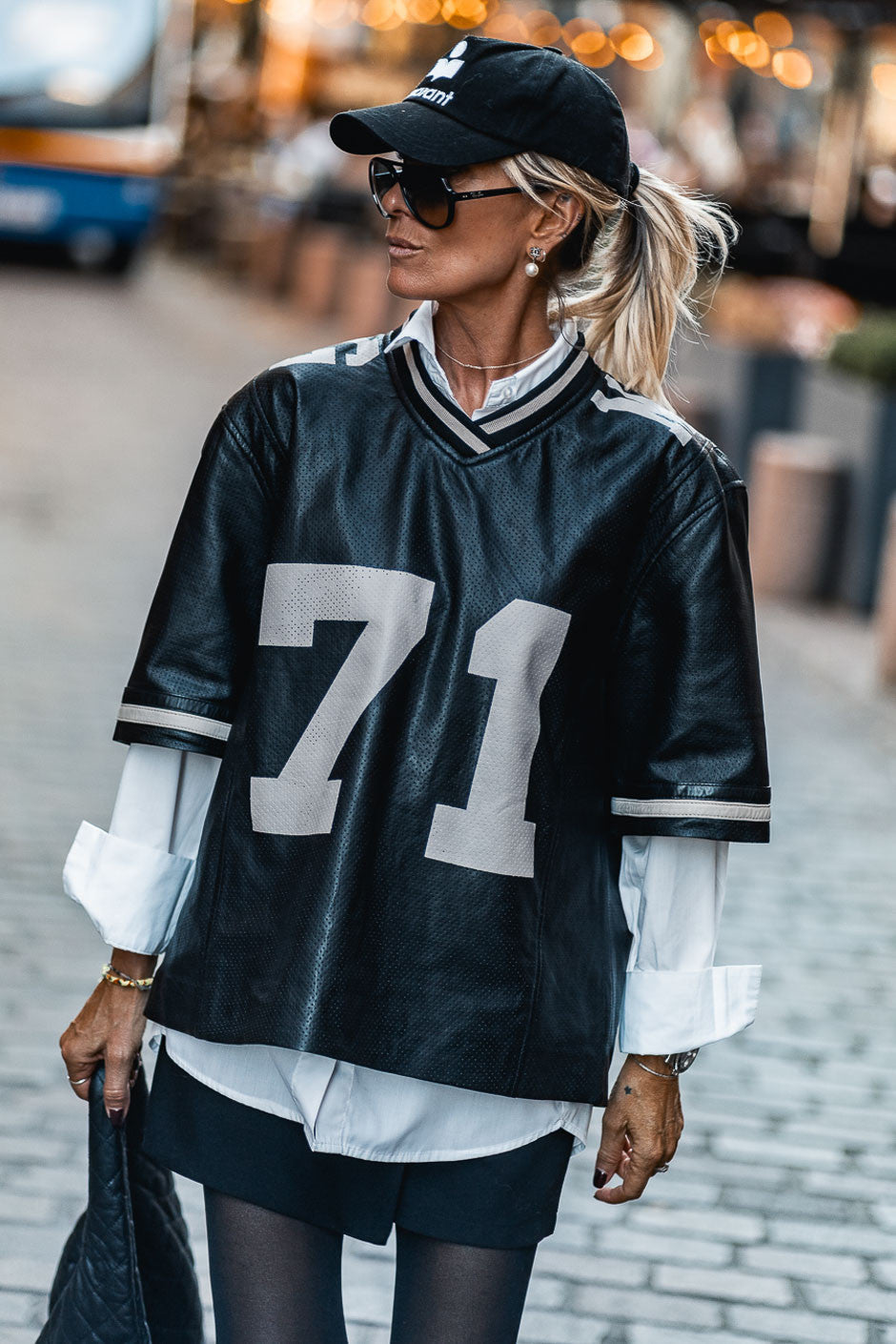 Sweat cuir Grungemama Bucky noir