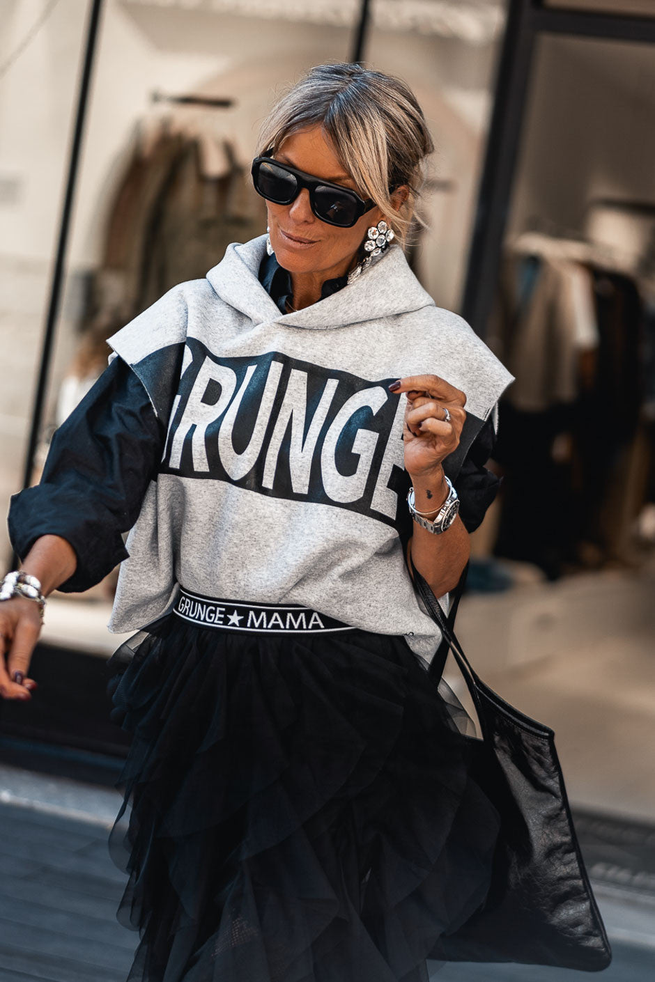 Sweat Grungemama Harrisson gris