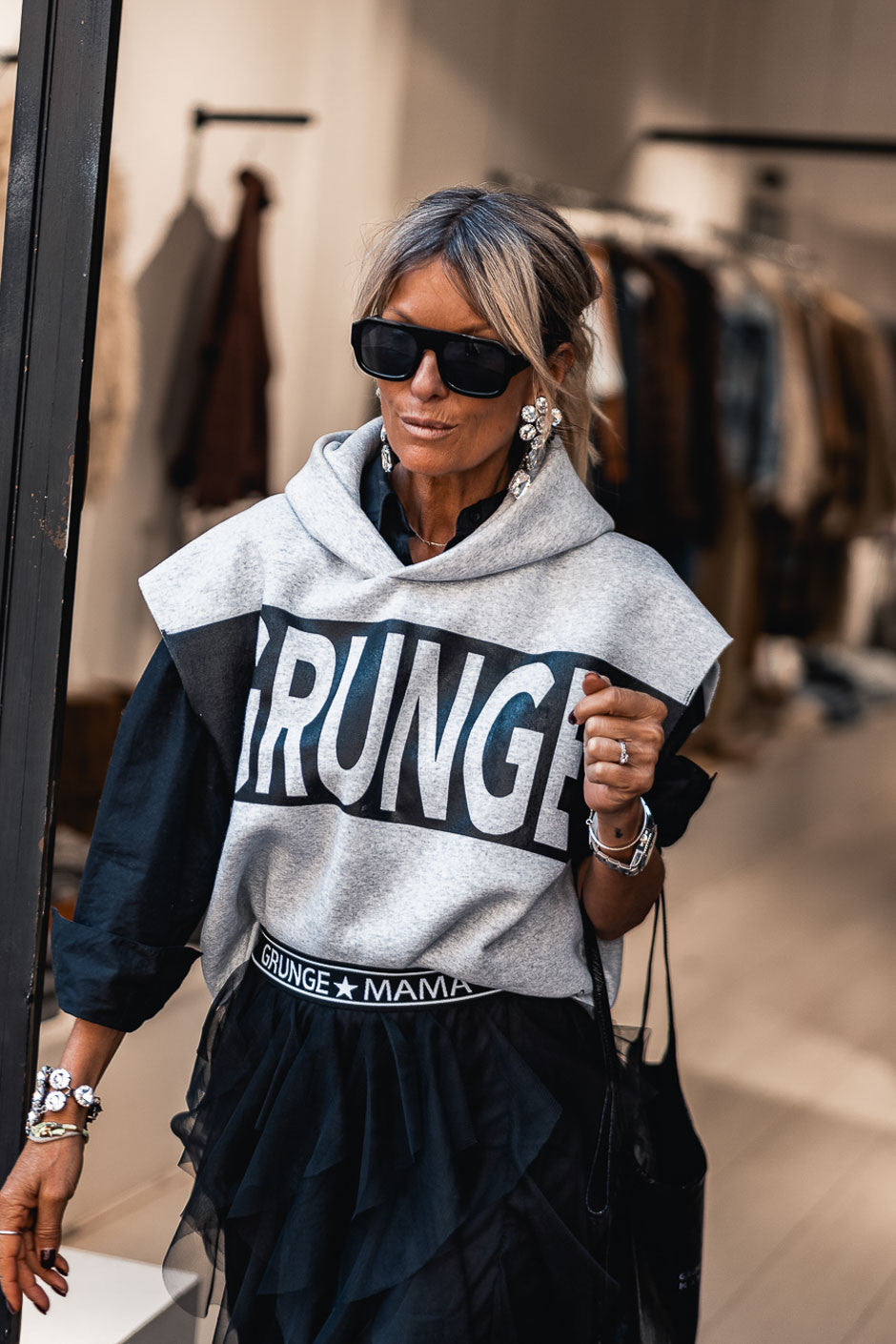 Sweat Grungemama Harrisson gris