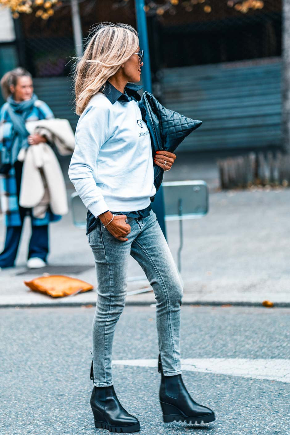 Sweat Grungemama Moon blanc