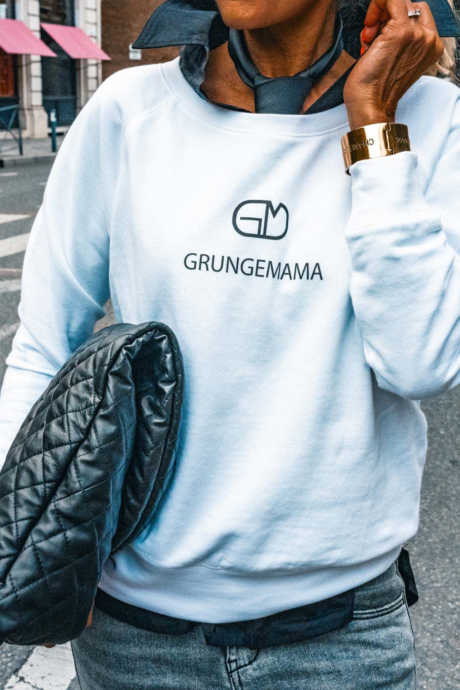 Sweat Grungemama Moon blanc