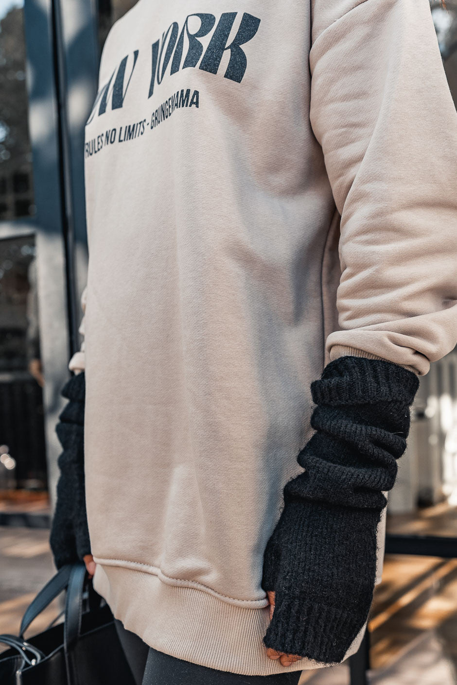 Sweat Grungemama No Rules beige