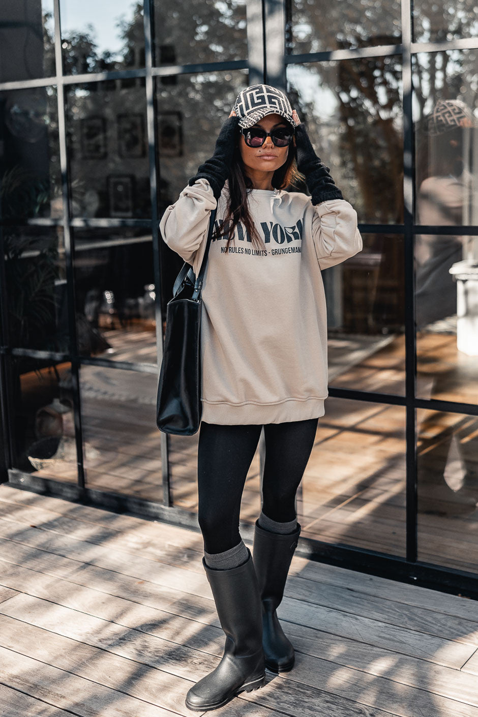 Sweat Grungemama No Rules beige