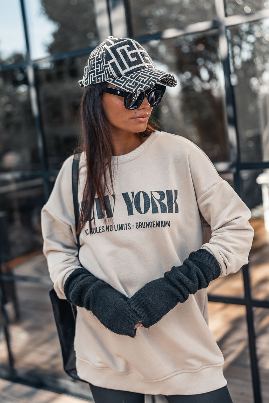 Sweat Grungemama No Rules beige