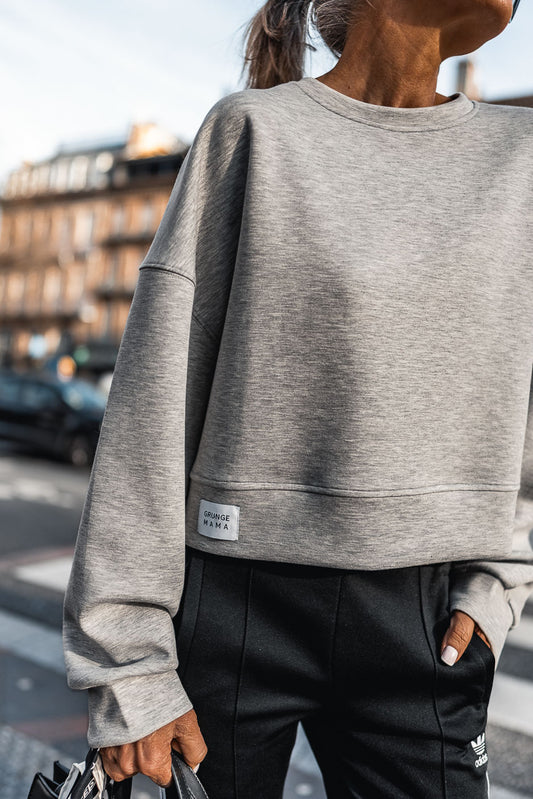 SWEAT SHAGGY GRIS
