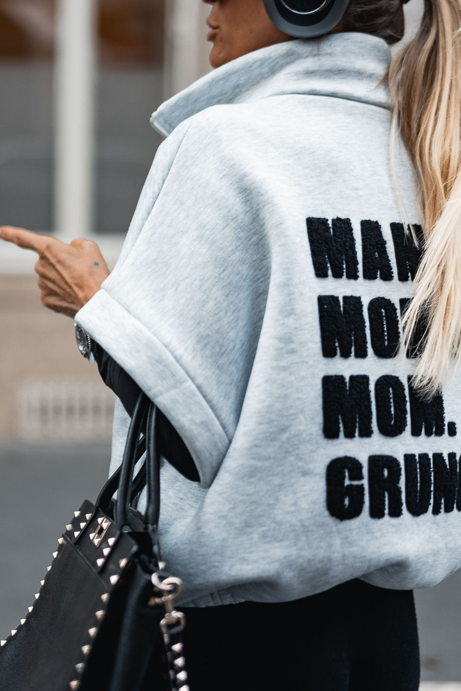 GREY MOM SWEATSHIRT